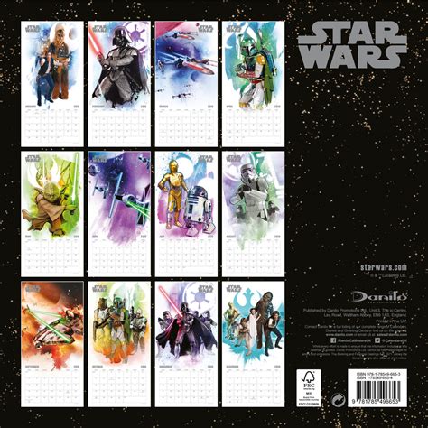 Star Wars Calendarios De Pared 2019 Consíguelos En Posterses