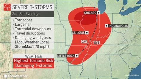 Weather Forecast Severe Storms Tornadoes To Hit Chicago St Louis