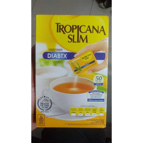 Jual Tropicana Slim Sweetener Diabtx Isi 1 Dus 50 Sachet 100 Gr