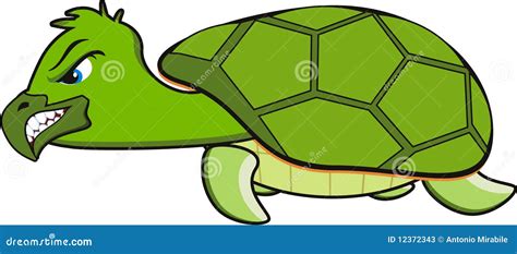 Angry Turtle Cartoon Vector 12372343