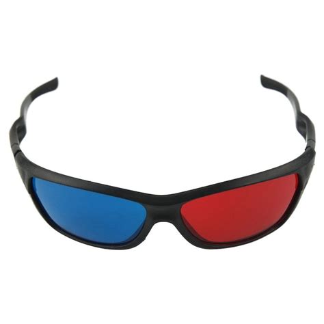 Hot Fasdga 3d Plastic Glassesvr Glasses Red Blue Anaglyph Simple Style