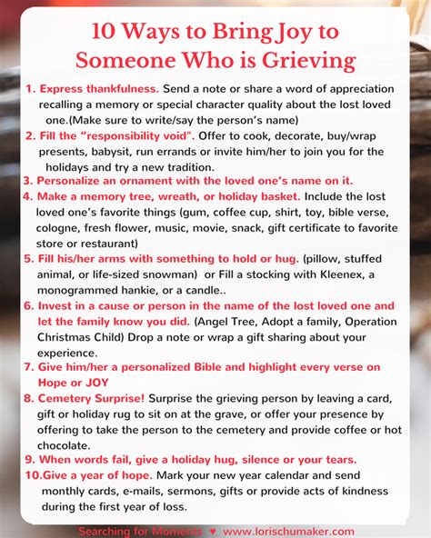Share this list with anyone you know to keep in their back pocket. When someone we love is grieving, we often feel at a loss ...