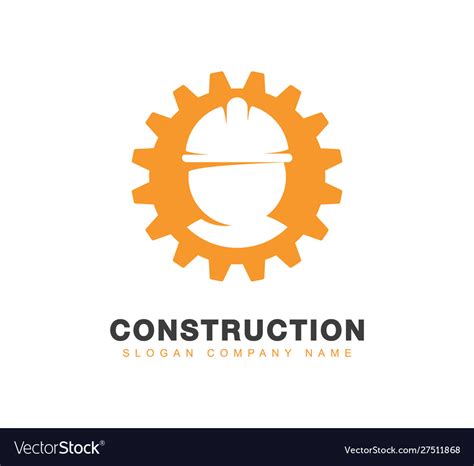 Engineering Or Construction Logo Royalty Free Vector Image
