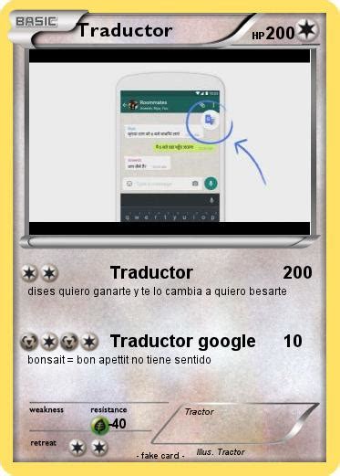 Pokémon Traductor Traductor Mi Carta Pokémon