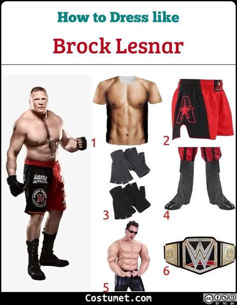 Brock Lesnar Wwe Costume For Cosplay And Halloween