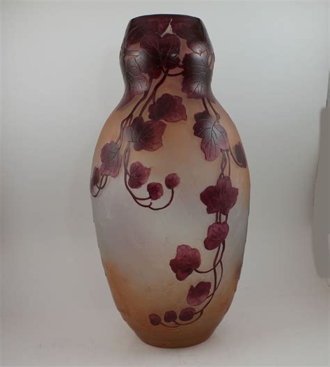 Large Legras French Cameo Art Glass Vase Bargain John S Antiques Lalique Daum Art Nouveau
