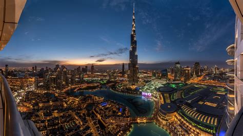 960774 Building Skyscraper City Lights City Dubai United Arab