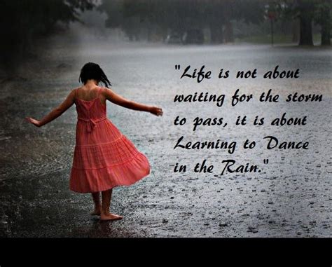 Life Is Not About Waiting For The Storm To Pass It Is About Learning