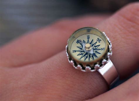 Compass Ring Compass Jewelry Functioning Compass Ring