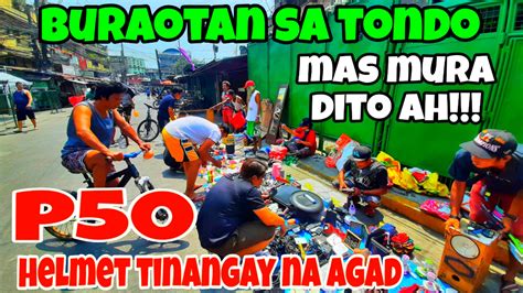 250 Helmet Iyong Iyo Na Buraotan Sa Roxas St Corner Capolong Tondo Manila By Deojram Vlog