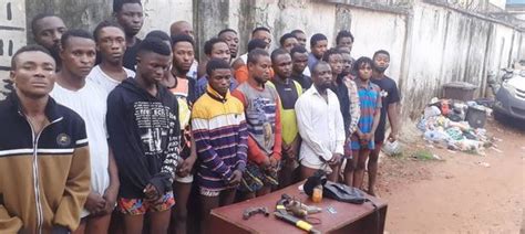 Police Arrest 28 Suspected Cult Members During Initiation Ceremony In Delta