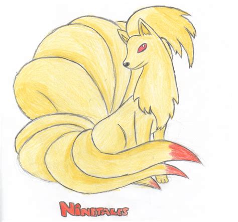 Ninetales Sketch Pokémon Fanart