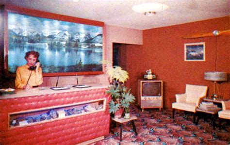 Motel Lobby Vintage Interiors Vintage Interior Design Vintage Hotels