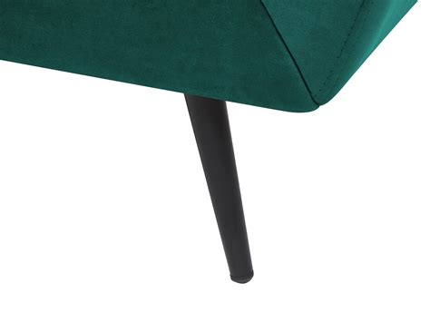 3 Seater Velvet Sofa Green Lenvik Uk