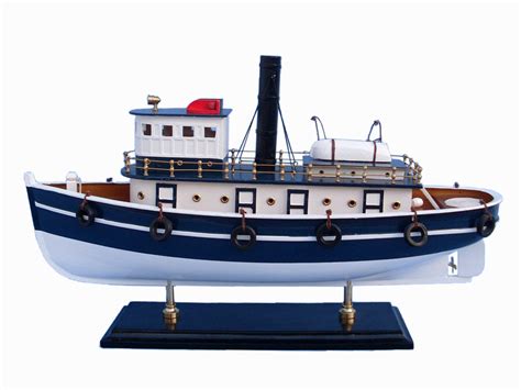 Buy Wooden Brooklyn Harbor Tug Model Boat 19in Model Ships