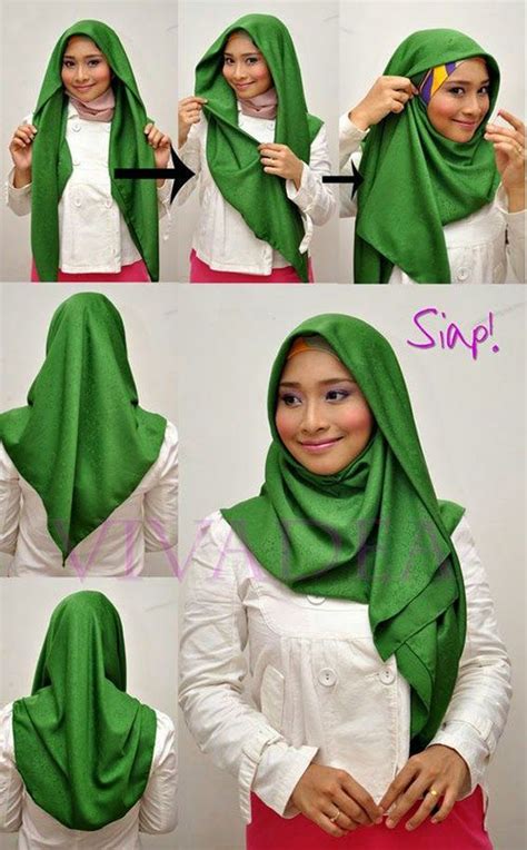 Very Simple Turban Style Hijab Tutorial Dengan Gambar Kursus Hijab