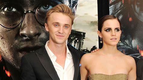 Emma Watson Und Tom Felton Sind Die Beiden Harry Potter Stars