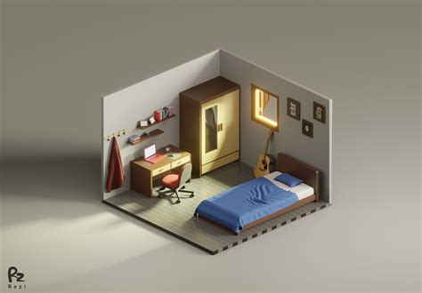 Create An Isometric Bedroom In Blender 3d Blendernation