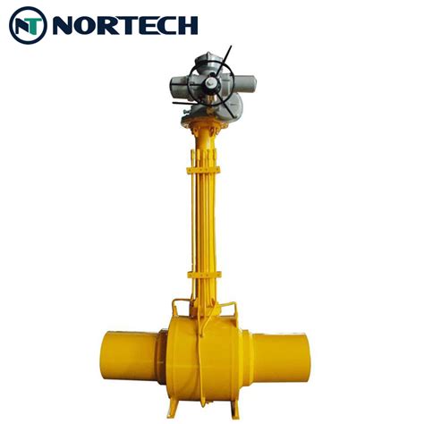 China Fully Welded Body Pipeline Trunnion Mounted Ball Valve For