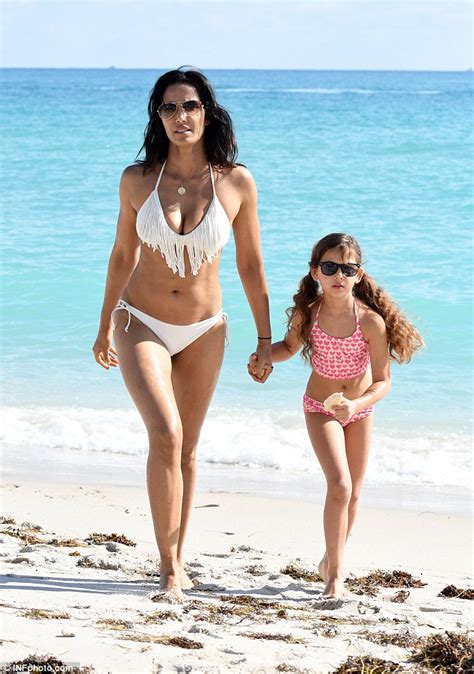 Padma Lakshmi Showcases Her Bikini Body With Her Daughter Krishna In