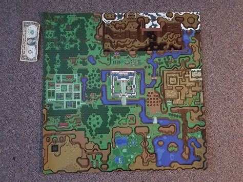 Zelda Link To The Past Map Posters Snes In 2021 Zelda Map Map Poster