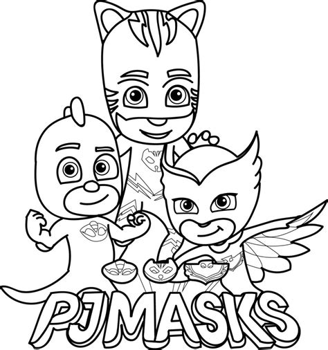 pj masks coloring pages  coloring pages  kids