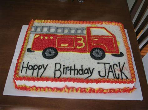 Fire Truck Cake Truck Birthday Cakes Firetruck Birthday Birthday