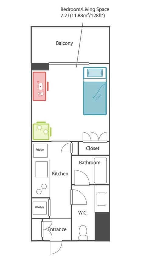 1b Apt Japanese Apartment Small Apartment Layout Small Apartment