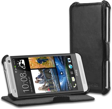 Easyacc Protector Htc One M7 Wallet Pu Leather Case Folio Flip Cover With Kickstand