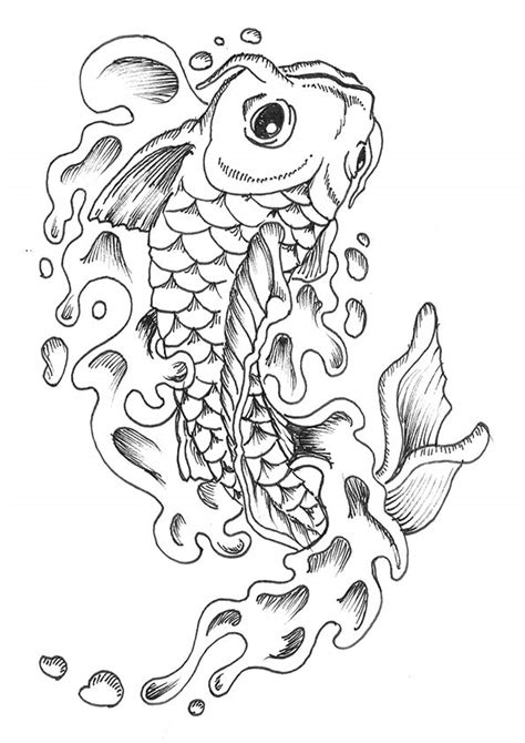 18 Printable Koi Fish Coloring Pages Harrumg