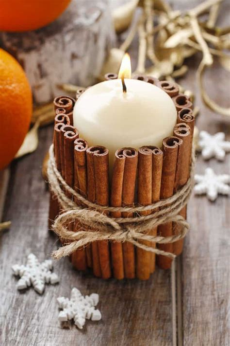 Easy 2 Step Diy Cinnamon Stick Candles Perfect For Ts
