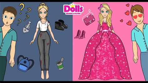 Paper Dolls Dress Up New Dresses And Clothes Dollhouse From Paper Diy Handmade Youtube
