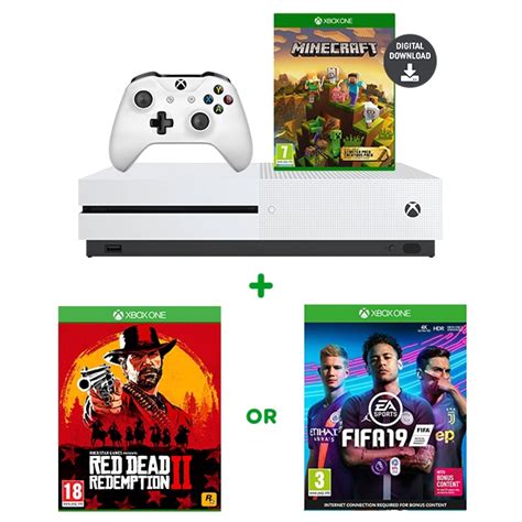 Xbox One S 1tb Minecraft Creators Bundle And Any Game Xbox One Console