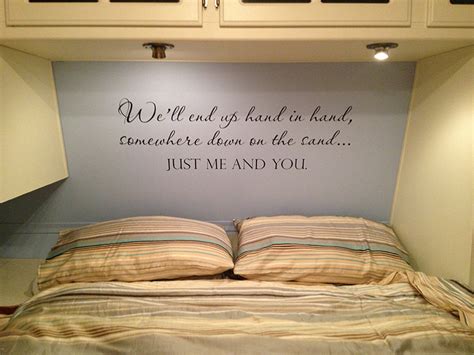 Whether you're decorating for a kid's bedroom, a master bedroom, or a guest room add a headboard decal for a fun alternative to a headboard, or just put your favorite quote over the bed. Customize Your RV Bedroom With a Wall Decal. This Is So Cool.