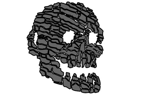 Skull Rock 2 Clip Art At Vector Clip Art Online Royalty