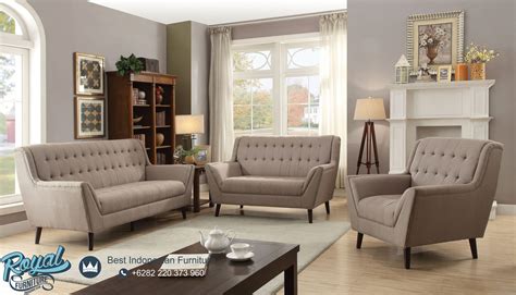 kursi sofa ruang tamu minimalis terbaru kayu jati jepara retro style