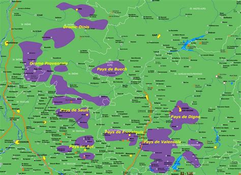 Provencal Lavender Fields Map By Provence Beyond