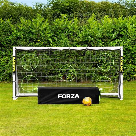 8 x 4 forza pvc soccer goal posts net world sports