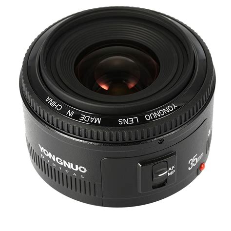 美品 Yongnuo Yn 35mm F2 Lens Afmf Wide Angle Auto Focus Lens Ef Mount