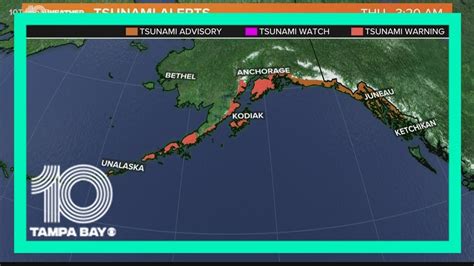 Tsunami Warning Issued For Parts Of Alaska After 82 Quake Youtube