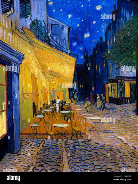 La Terraza De Un Café Por La Noche De Vincent Van Gogh 1888 Kroller