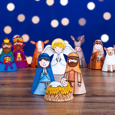 A Printable Nativity Scene Craft That Your Kids Will Love To Make