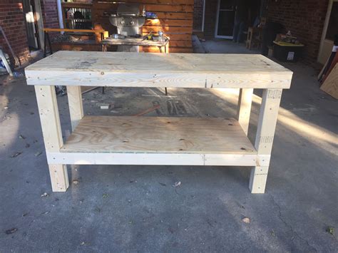 Ana White Simple Workbench Perfect Workshop Addition Diy Projects