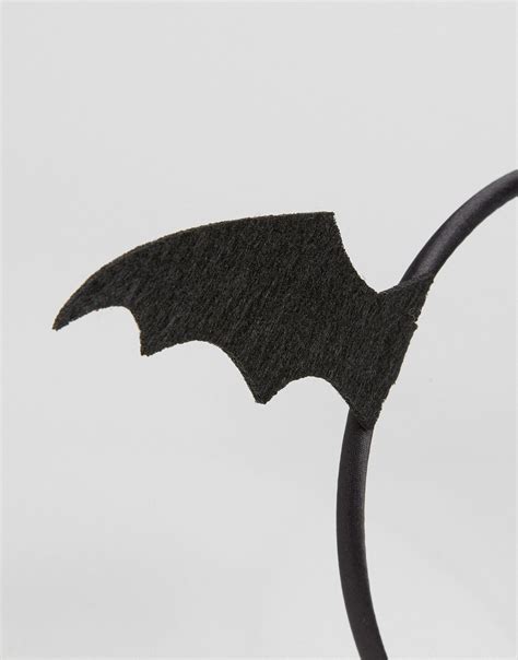 Lyst Asos Halloween Bat Ear Headband In Black