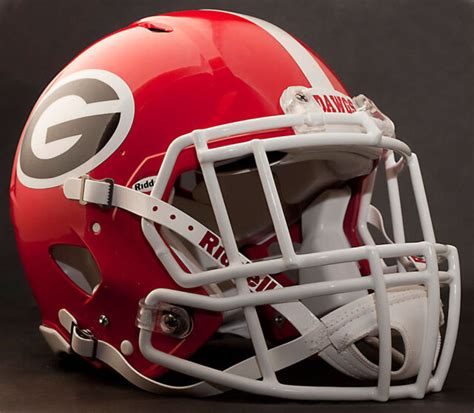 Custom Georgia Bulldogs Ncaa Riddell Speed Football Helmet Uga Ebay
