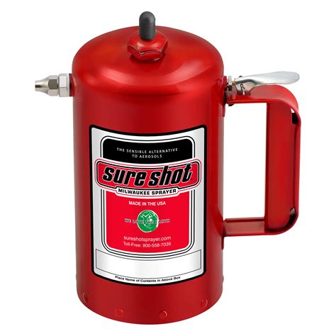 Milwaukee Sprayer® A1000r Sure Shot™ 32 Oz Nickel Plated Red Steel