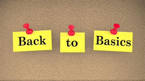 Back To Basics Saying Bulletin Board Main Principles 3d Animation