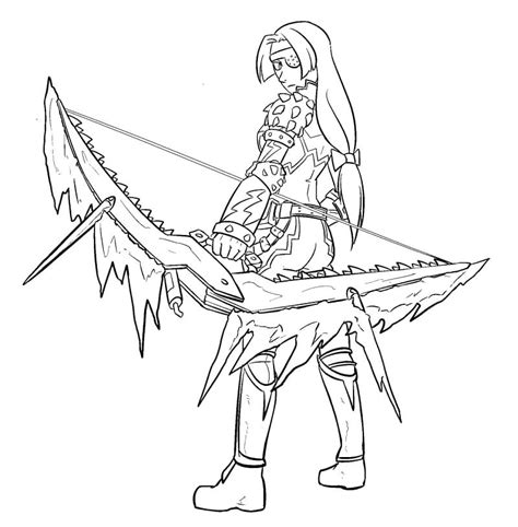 Monster Hunter Coloring Pages - Free Printable Coloring Pages for Kids