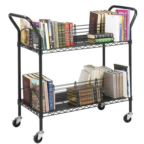 Double Sided Book Cart Book Cart Library Cart Safco