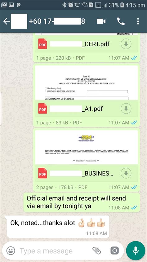 (1) the name of the company (whether or not it is carrying on business under a business name) in legible romanized letters and the company number of the company shall appear on (b) all business letters, statements of account, invoices, official notices. RENEW SSM ONLINE | RE-NEW BUSINESS REGISTRATION MALAYSIA